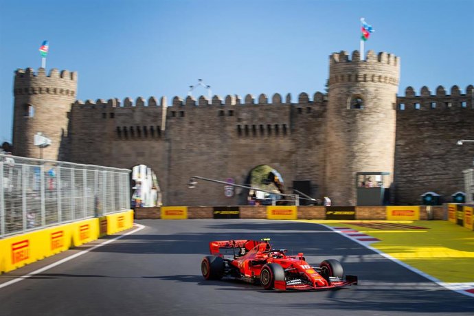 Archivo - Charles Leclerc en el GP Azerbaiyán 2019