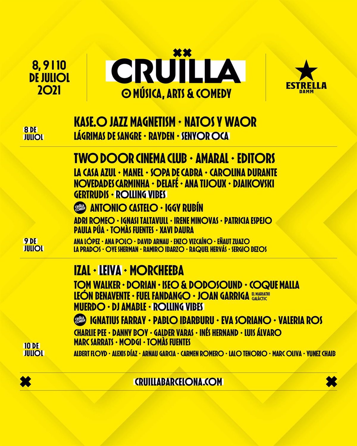 El Festival Crulla incorpora a Leiva a su cartel