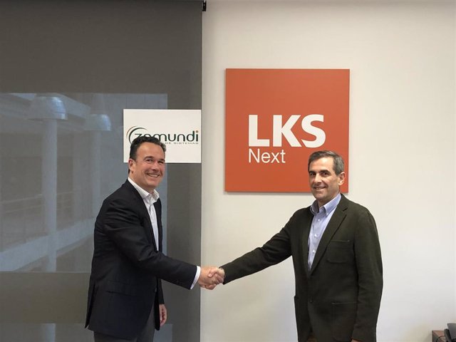 Javier Llano, director de Zamundi y Jesús Dorronsoro, de LKS Next (derecha).