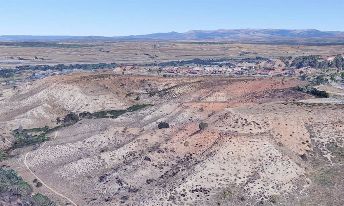 Zona desertizada de Paracuellos del Jarama, en la Comunidad de Madrid