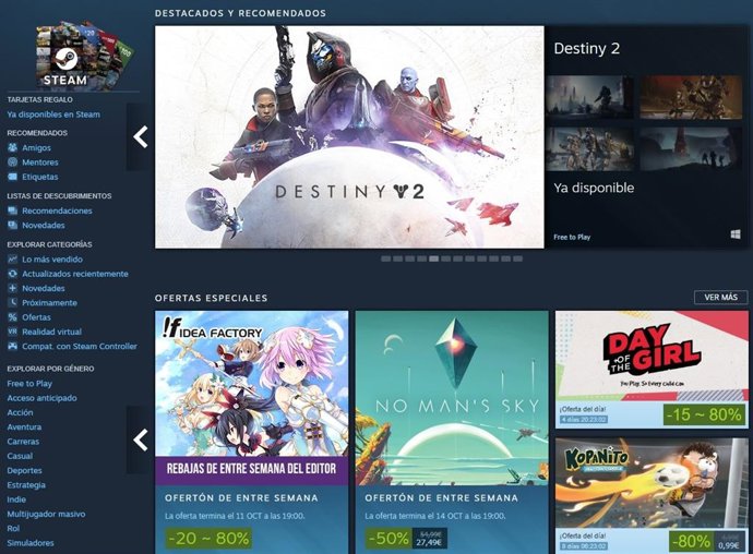 Archivo - Tienda de juegos para PC Steam