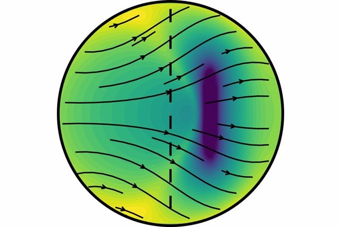 Un nuevo modelo de sismólogos de UC Berkeley propone que el núcleo interno de la Tierra crece más rápido en su lado este (izquierda) que en su oeste