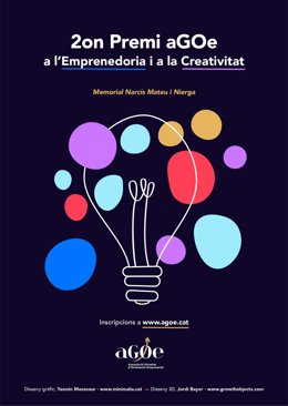 Cartel del premio diseñado por Yasmin Manssour.