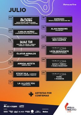 Cartel Ifema Madrid Live