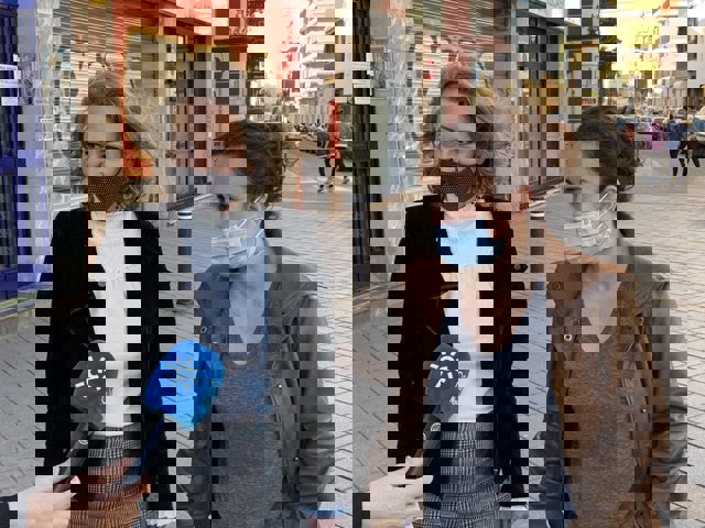 Las representantes de Unidas Podemos por Andalucía Ana Naranjo y Araceli Orozco