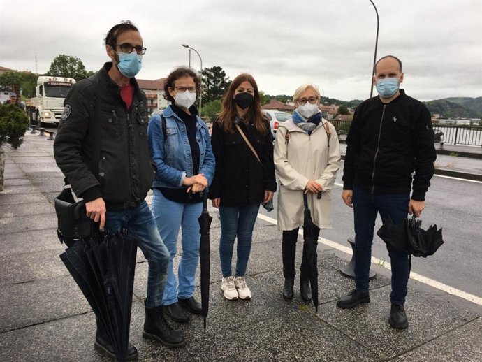 La eurodiputada Sira Rego en Irun.