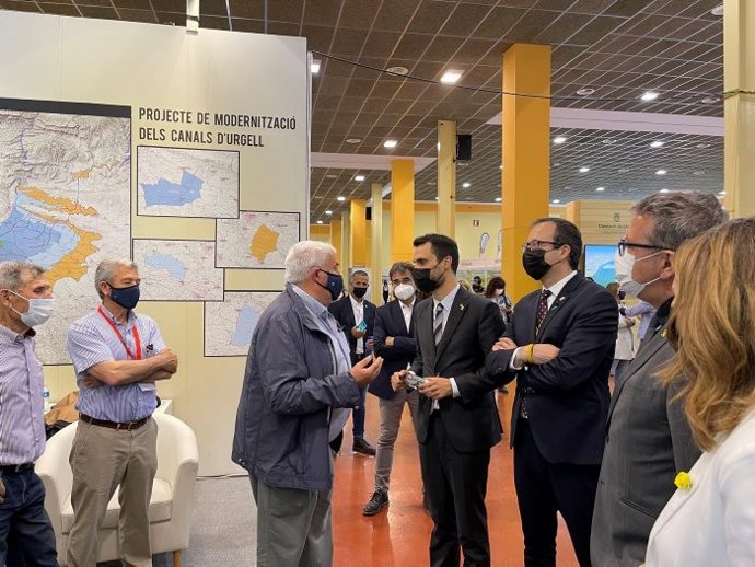 El conseller Roger Torrent ha inaugurado la Fira de Sant Josep de Mollerussa (Lleida) el viernes 4 de junio de 2021