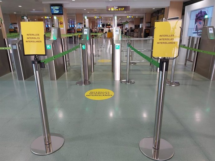Nuevo carril de acceso rápido para vuelos interislas.