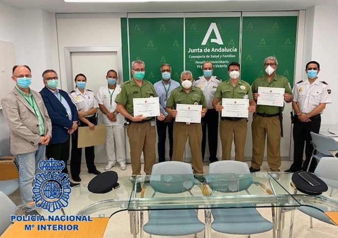 La Policía Nacional reconoce la importante labor prestada por el personal de seguridad privada en hospitales durante la pandemia