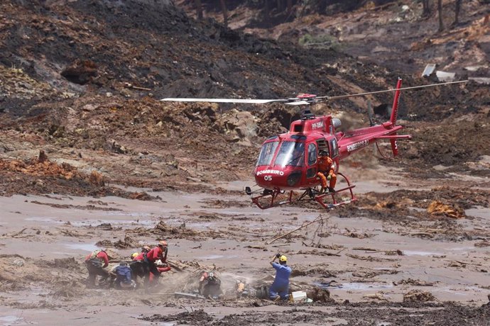 Archivo - Daños causados por la rotura de la presa de Brumadinho (Brasil)