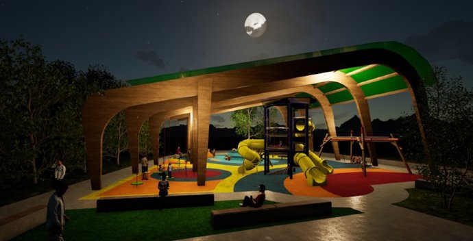 Nuevo parque de Bizkotxalde, en Basauri