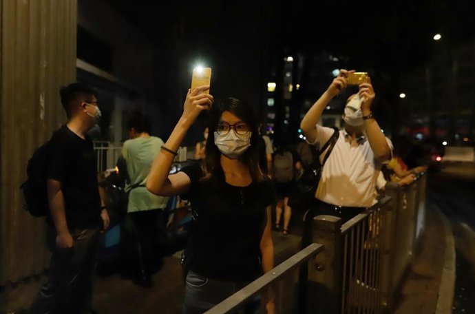 Vigilia no autorizada por las víctimas de Tiananmen en Hong Kong