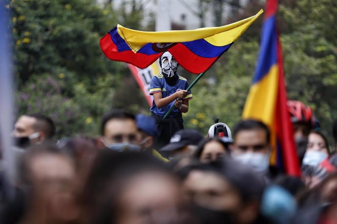 Manifestaciones antigubernamentales en Bogotá.