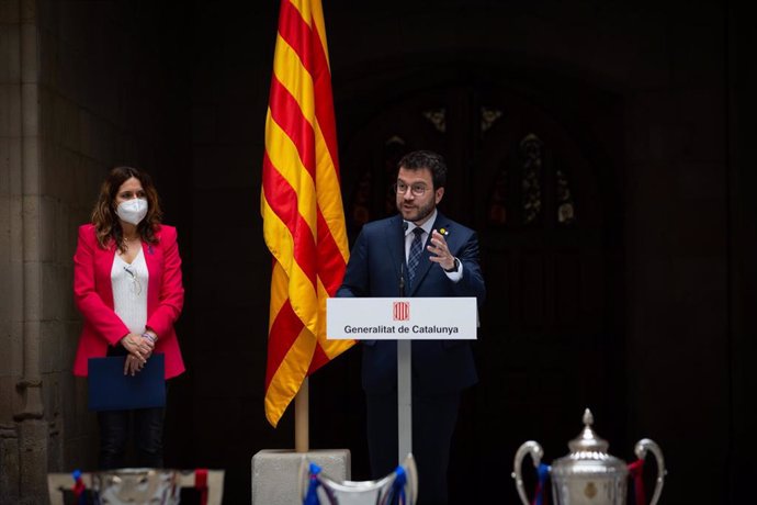 El presidente de la Generalitat, Pere Aragons