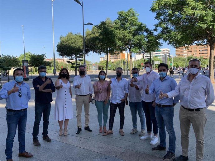 Juan Espadas con representantes de varias ELA de Andalucía.