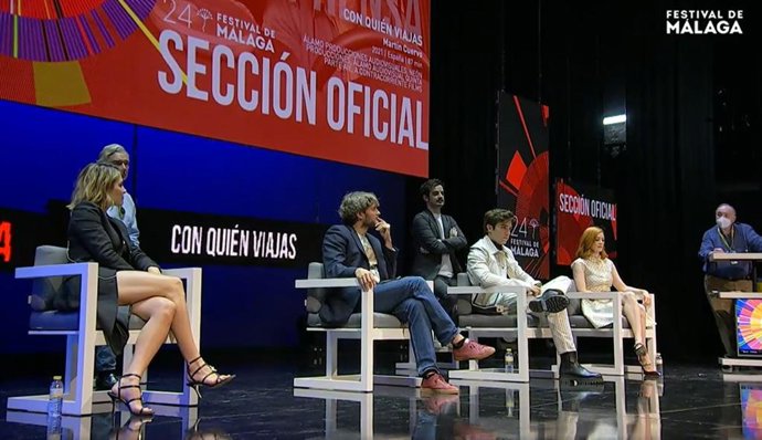 Rueda de prensa de la película 'Con quién viajas' en el 24 Festival de Cine de Málaga