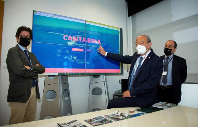 Marcano en el lanzamiento de Invest in Cantabria