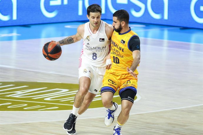 Nicolás Laprovittola en el Real Madrid-Herbalife Gran Canaria de cuartos del 'Playoff' de la Liga Endesa