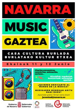 Cartel del Navarra Music Gaztea