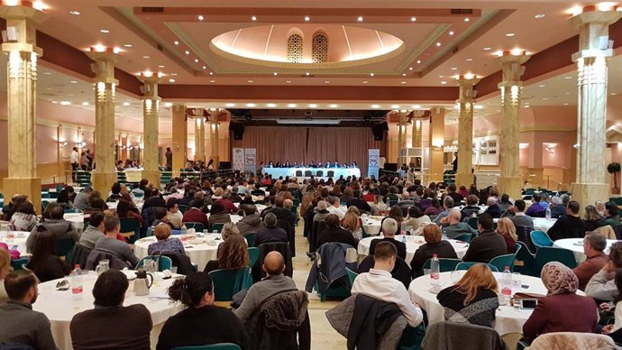 Foto de archivo de una reunión de afectados por TOC