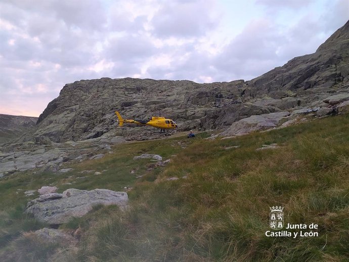 Un momento del rescate.