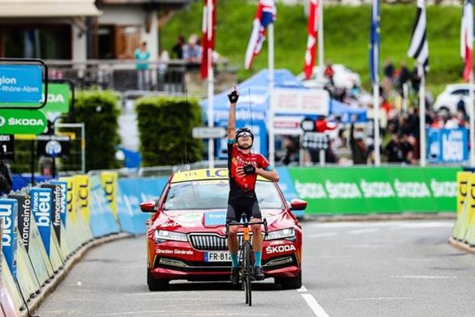 El ucraniano Mark Padun (Bahrein Victorious) vence en el Critérium du Dauphiné