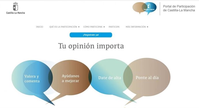 Página participación pública de la Junta