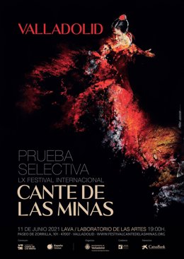 Archivo - Cartel de las jornadas de selección en Valladolid para el Festival Internacional de Cante de las Minas en La Unión (Murcia).