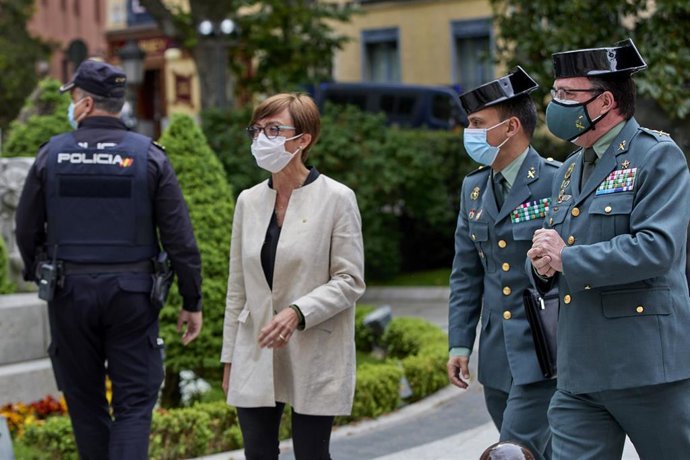 Archivo - La directora de la Guardia Civil, María Gámez, a su llegada a un acto en el Senado