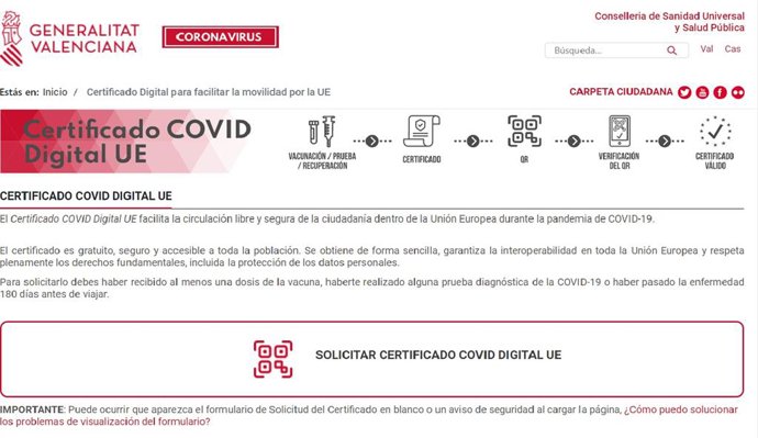 Certificado covid
