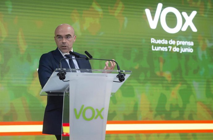 El vicepresidente de Acción Política y eurodiputado de Vox, Jorge Buxadé