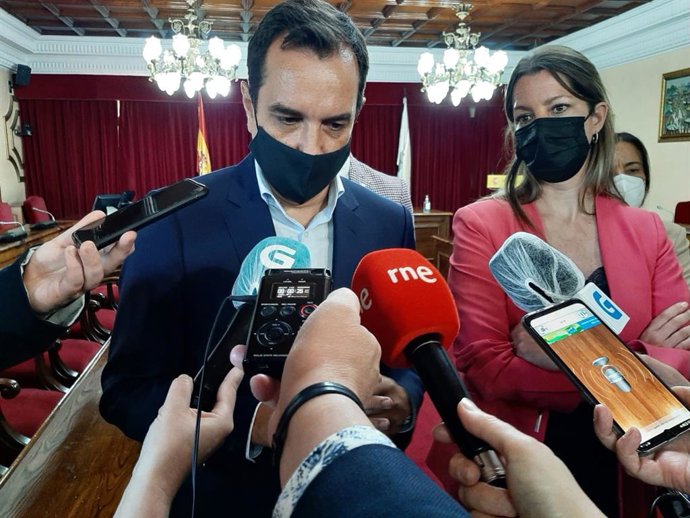 El secretario general de Infraestructuras, Sergio Vázquez Torrón, en un acto en Lugo