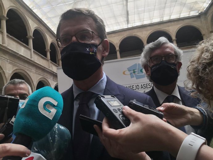 El presidente de la Xunta, Alberto Núñez Feijóo