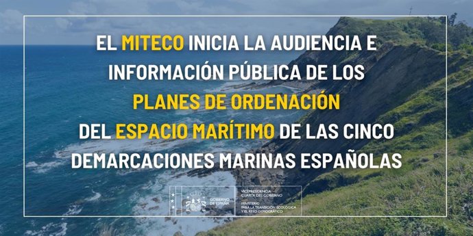 El Gobierno abre a información pública los planes de ordenación marítima de cinco demarcaciones españolas