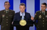 Foto: Colombia.- El expresidente de Colombia Juan Manuel Santos declara este viernes por el caso de los 'falsos positivos'