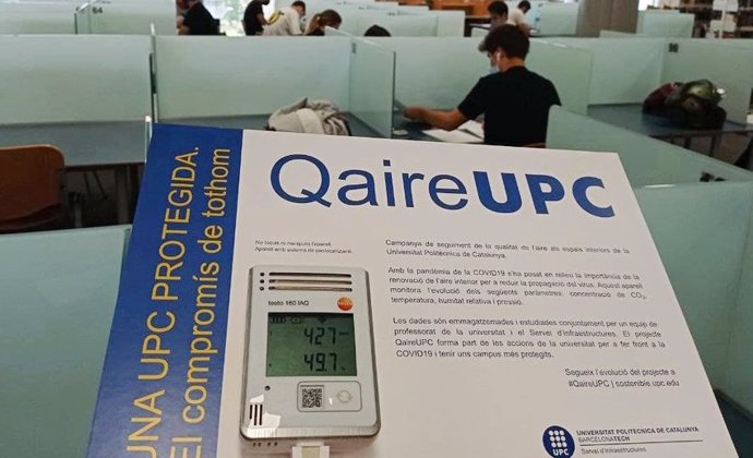 La Universitat Politcnica de Catalunya (UPC) installar sondes permanents a 80 classes per monitoritzar la qualitat de l'aire.