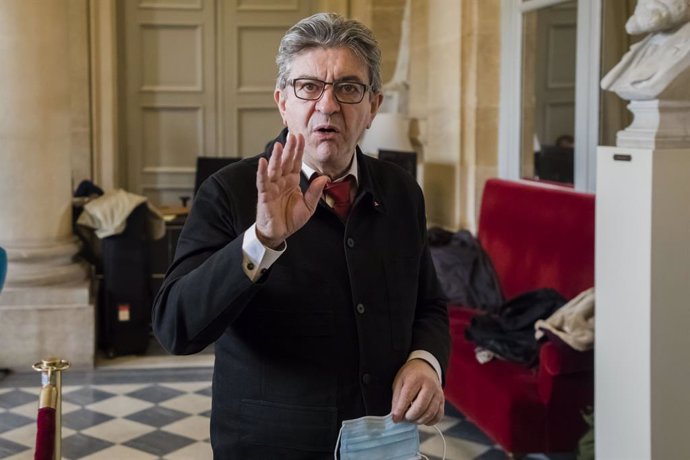 El líder del partido de izquierda La Francia Insumisa, Jean-Luc Mélenchon