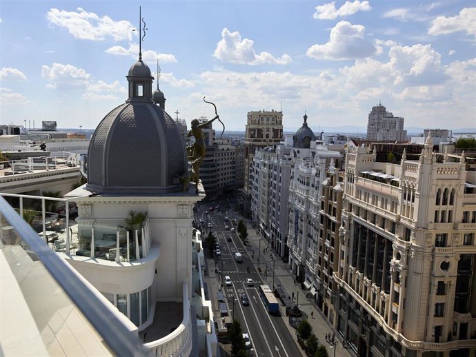 Vistas de la Gran Vía madrileña