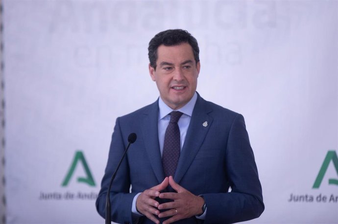 El presidente de la Junta de Andalucía, Juanma Moreno