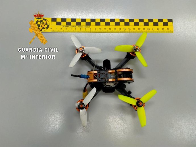 Dron incautado tras sobrevolar el Centro de Inserción Social de Salamanca