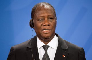 Archivo - El presidente de Costa de Marfil, Alassane Ouattara