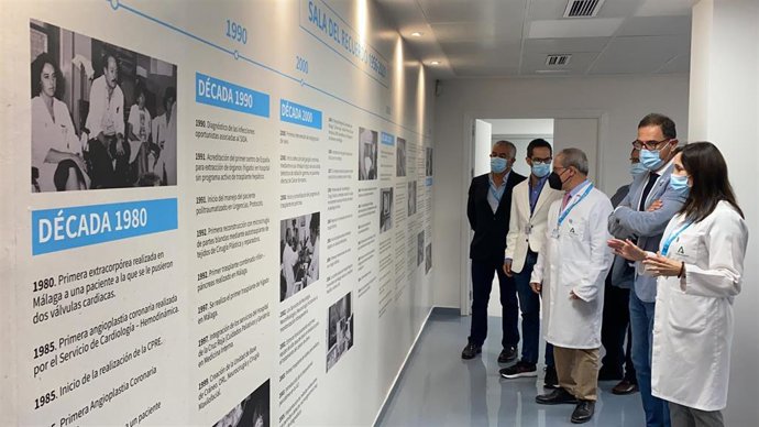Inauguración de la Sala del Recuerdo con los principales hitos del Hospital General Universitario de Málaga en su 65 aniversario