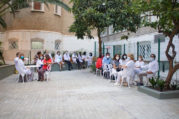 Inauguración del patio para Salud Mental.