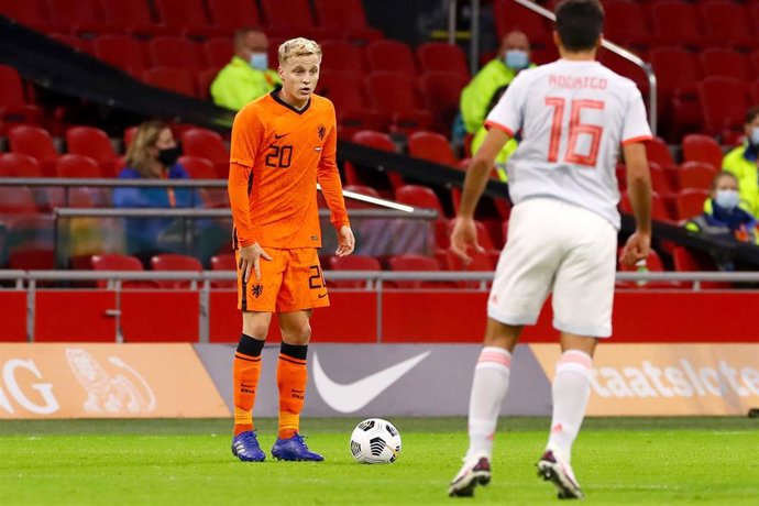 Archivo - Donny van de Beek con Países Bajos