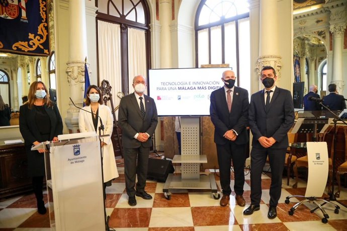 Archivo - Uma imagen de archivo de la presentación de Mobile Week Málaga