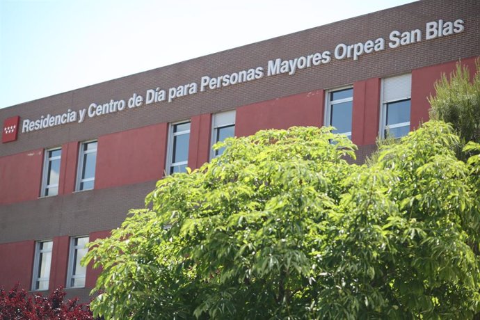 Fachada de la residencia de mayores Orpea San Blas, a 4 de junio de 2021, en San Blas, Madrid, (España). 