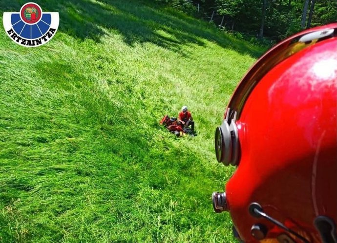 Rescate de un montañero en Berastegi (Gipuzkoa)