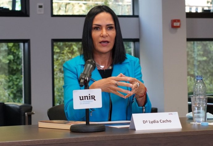 La periodista y activista en Derechos Humanos, Lydia Cacho, interviene en un seminario de UNIR