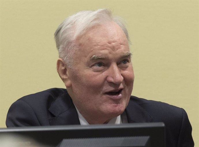 Archivo - Ratko Mladic, en una vista judicial en 2017