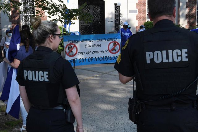 Manifestaciones en Estados Unidos en contra del Gobierno de Nicaragua
